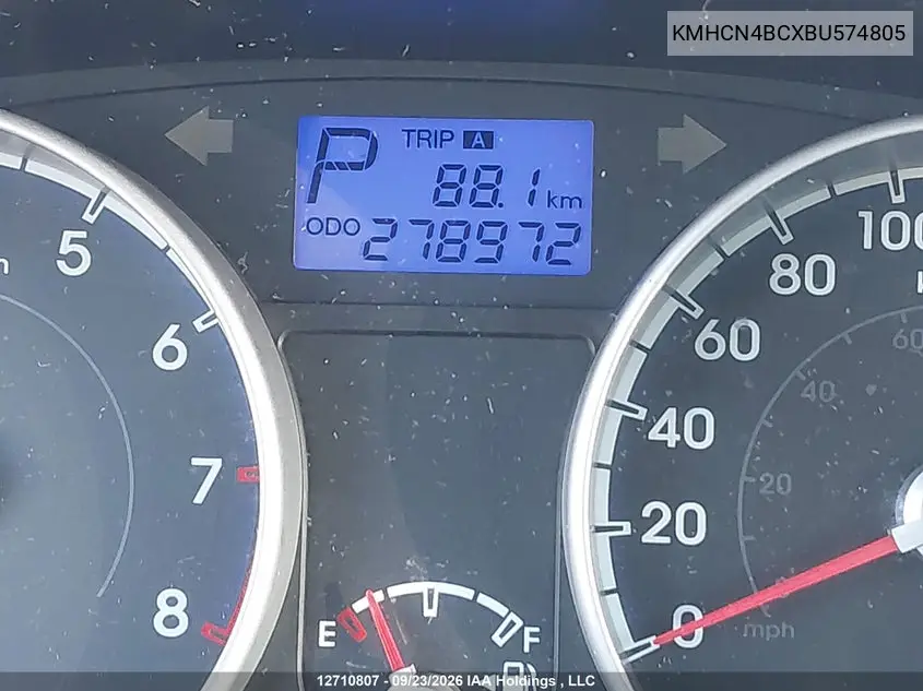2011 HYUNDAI ACCENT VIN KMHCN4BCXBU574805 — фото 15