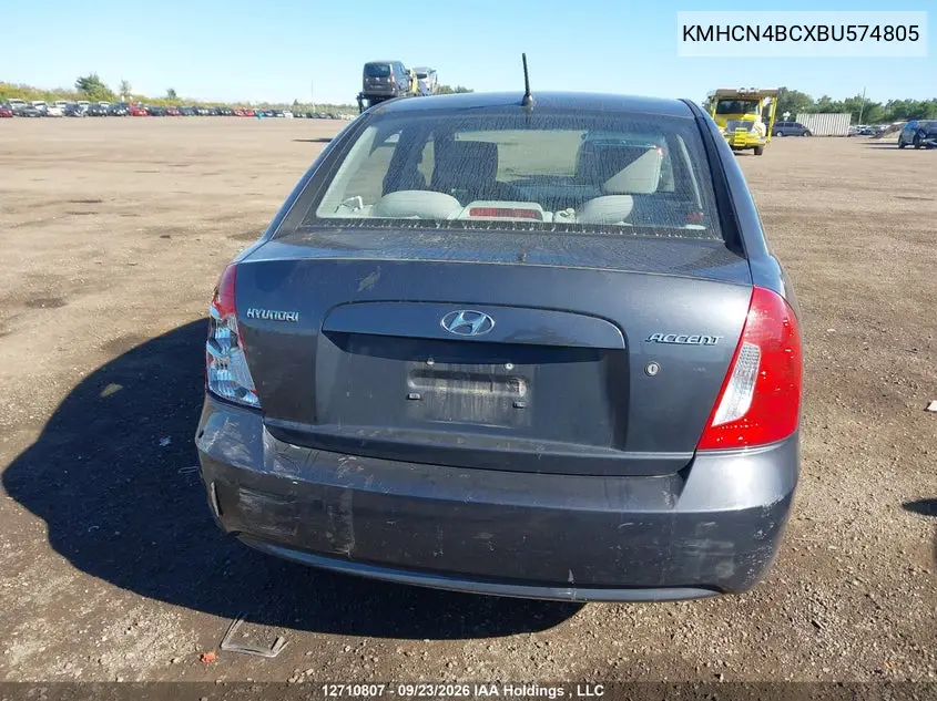 2011 HYUNDAI ACCENT VIN KMHCN4BCXBU574805 — фото 16