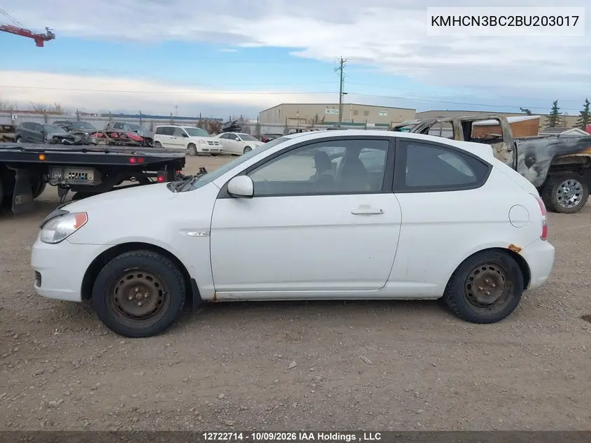 2011 HYUNDAI ACCENT VIN KMHCN3BC2BU203017 — фото 15