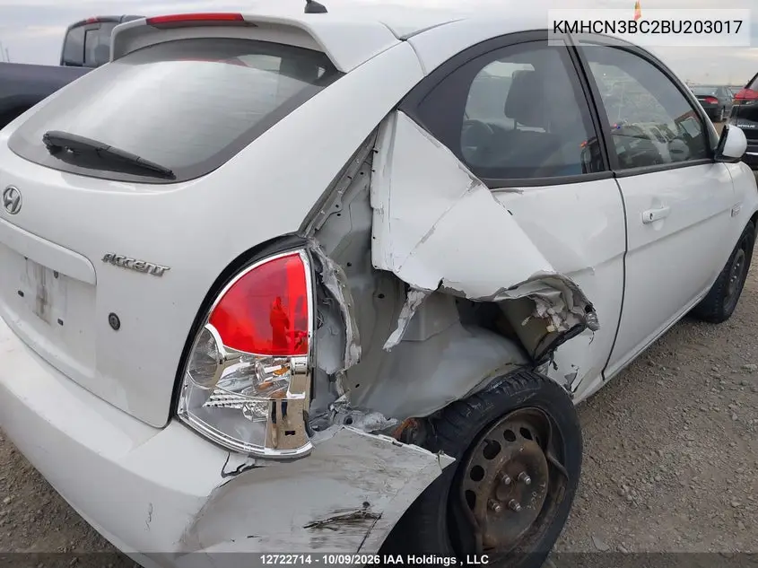 2011 HYUNDAI ACCENT VIN KMHCN3BC2BU203017 — фото 21