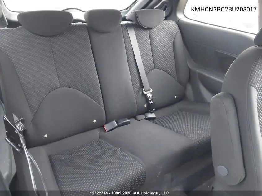2011 HYUNDAI ACCENT VIN KMHCN3BC2BU203017 — фото 8