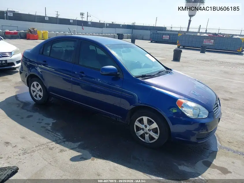 HYUNDAI ACCENT 2011, VIN KMHCN4AC1BU606185