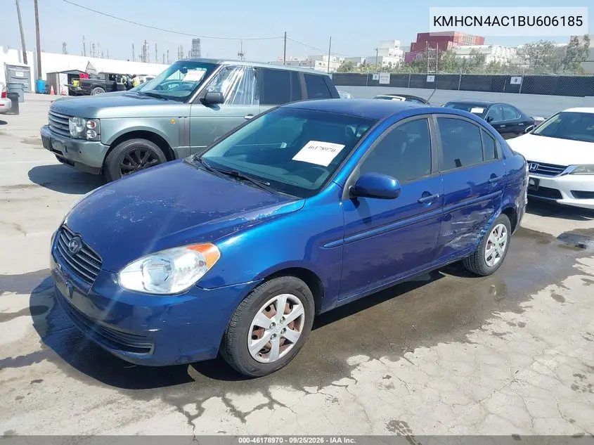 2011 HYUNDAI ACCENT VIN KMHCN4AC1BU606185 — фото 2