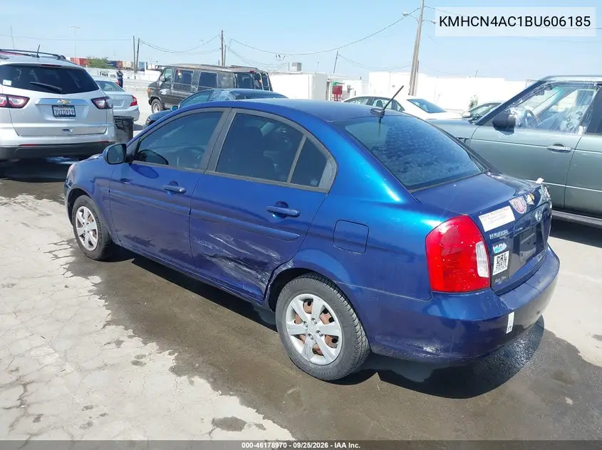 2011 HYUNDAI ACCENT VIN KMHCN4AC1BU606185 — фото 3