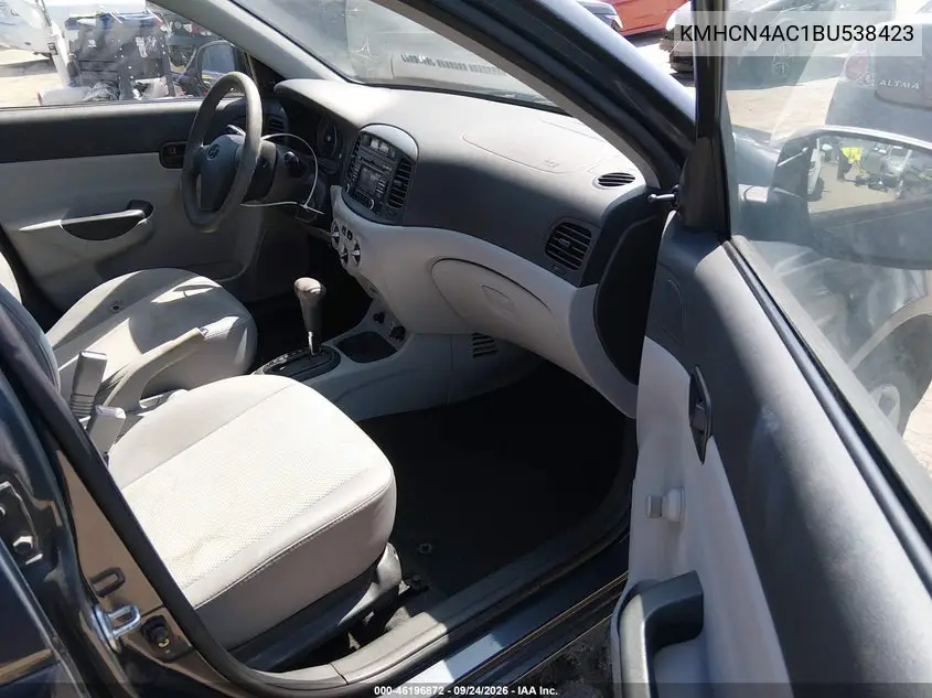 2011 HYUNDAI ACCENT VIN KMHCN4AC1BU538423 — фото 5
