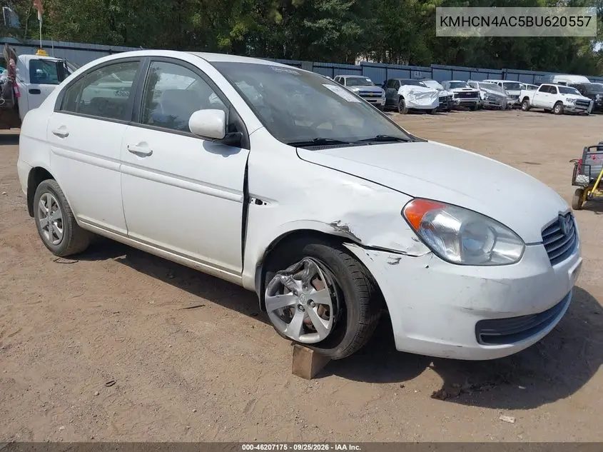HYUNDAI ACCENT 2011, VIN KMHCN4AC5BU620557