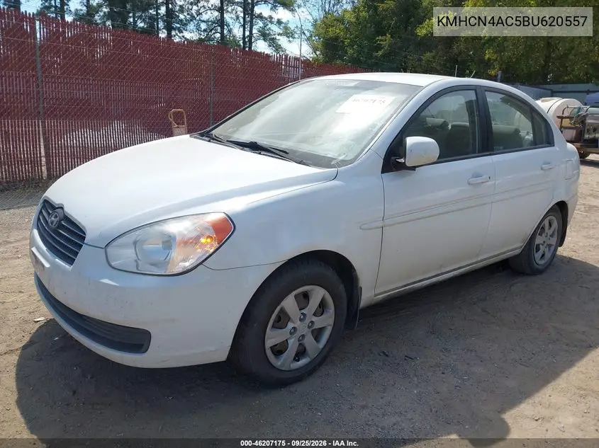 2011 HYUNDAI ACCENT VIN KMHCN4AC5BU620557 — фото 2