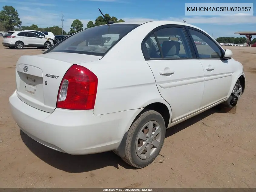 2011 HYUNDAI ACCENT VIN KMHCN4AC5BU620557 — фото 4