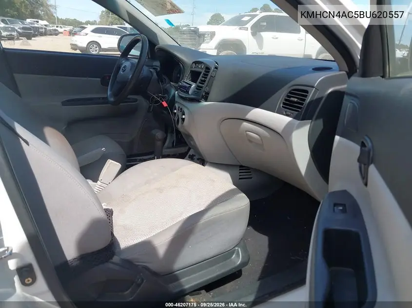 2011 HYUNDAI ACCENT VIN KMHCN4AC5BU620557 — фото 5