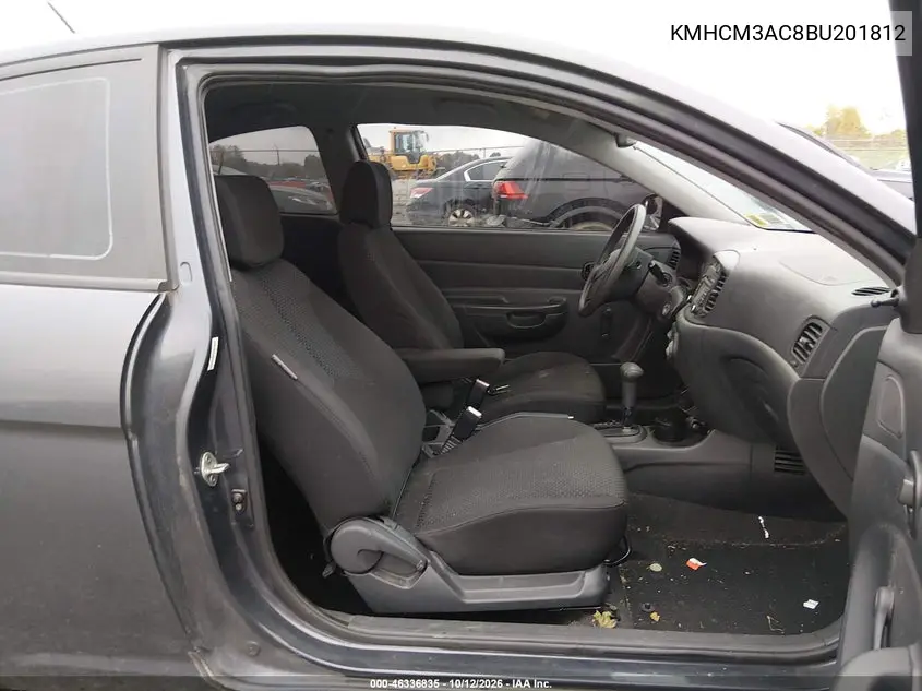 2011 HYUNDAI ACCENT VIN KMHCM3AC8BU201812 — фото 5