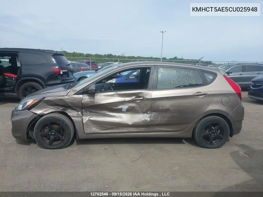 2012 HYUNDAI ACCENT VIN KMHCT5AE5CU025948 — фото 15