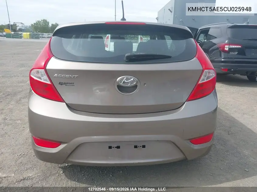 2012 HYUNDAI ACCENT VIN KMHCT5AE5CU025948 — фото 17
