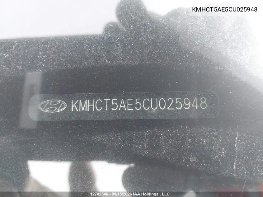 2012 HYUNDAI ACCENT VIN KMHCT5AE5CU025948 — фото 20
