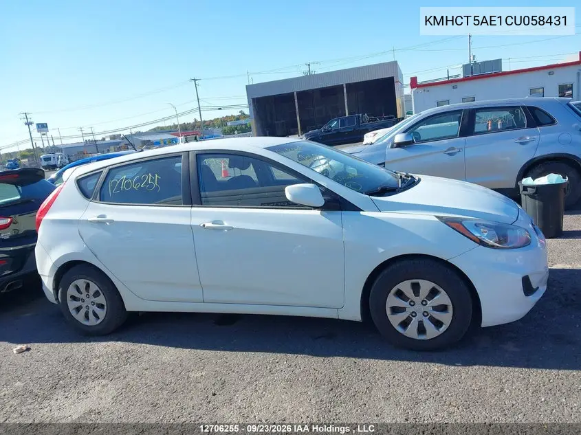 2012 HYUNDAI ACCENT VIN KMHCT5AE1CU058431 — фото 12