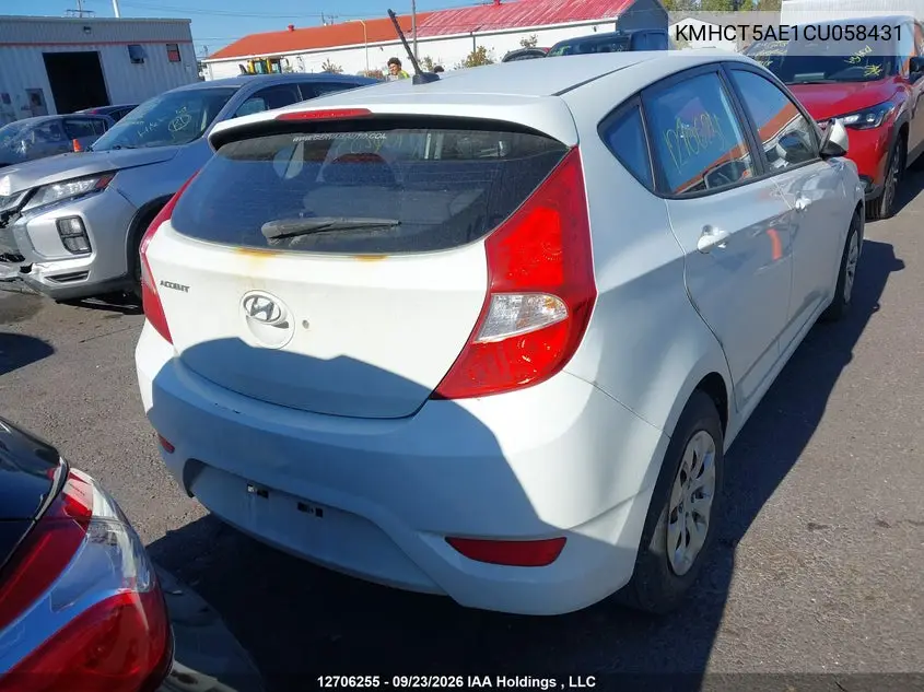 2012 HYUNDAI ACCENT VIN KMHCT5AE1CU058431 — фото 15