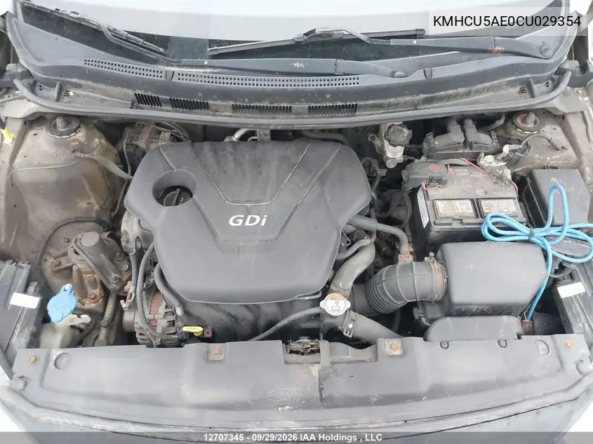 2012 HYUNDAI ACCENT VIN KMHCU5AE0CU029354 — фото 10