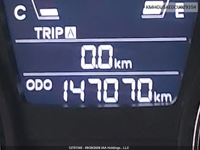 2012 HYUNDAI ACCENT VIN KMHCU5AE0CU029354 — фото 15