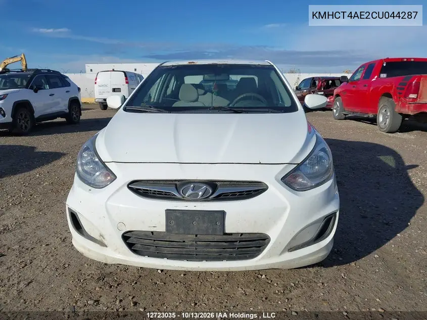 2012 HYUNDAI ACCENT VIN KMHCT4AE2CU044287 — фото 12