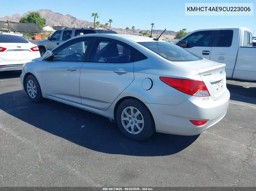 2012 HYUNDAI ACCENT VIN KMHCT4AE9CU223006 — фото 3