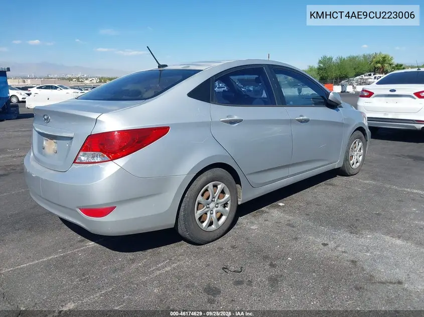 2012 HYUNDAI ACCENT VIN KMHCT4AE9CU223006 — фото 4