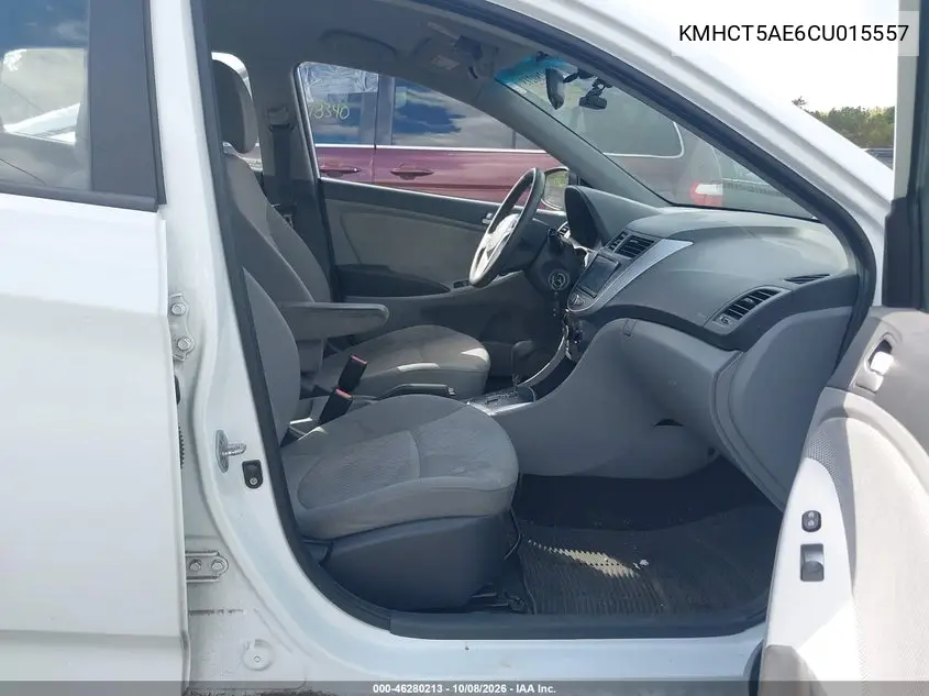 2012 HYUNDAI ACCENT VIN KMHCT5AE6CU015557 — фото 5