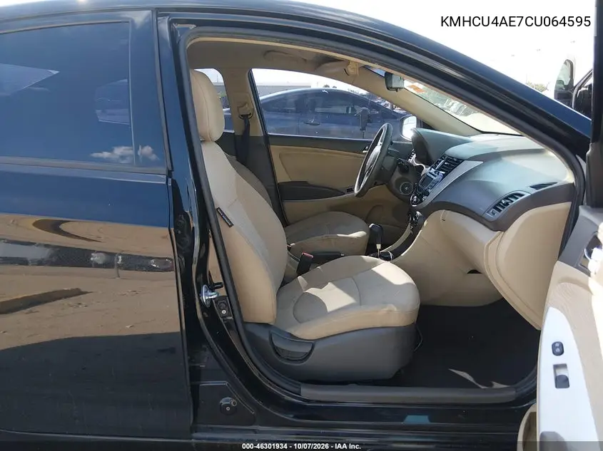 2012 HYUNDAI ACCENT VIN KMHCU4AE7CU064595 — фото 5