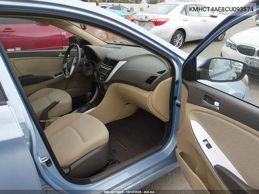 2012 HYUNDAI ACCENT VIN KMHCT4AE8CU093574 — фото 5
