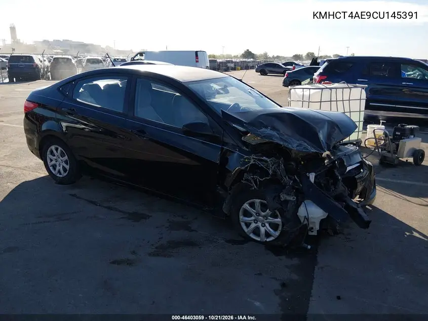 HYUNDAI ACCENT 2012, VIN KMHCT4AE9CU145391