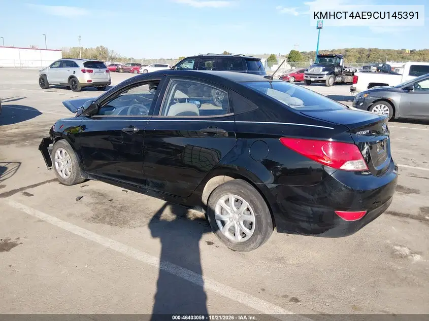 2012 HYUNDAI ACCENT VIN KMHCT4AE9CU145391 — фото 3