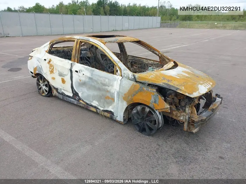 HYUNDAI ACCENT 2013, VIN KMHCU4AE2DU328291