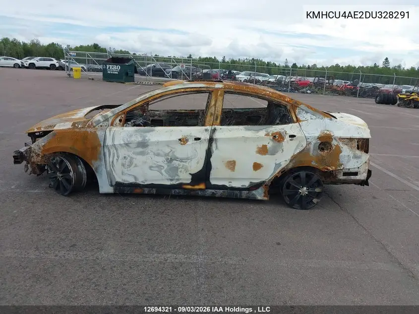 2013 HYUNDAI ACCENT VIN KMHCU4AE2DU328291 — фото 13