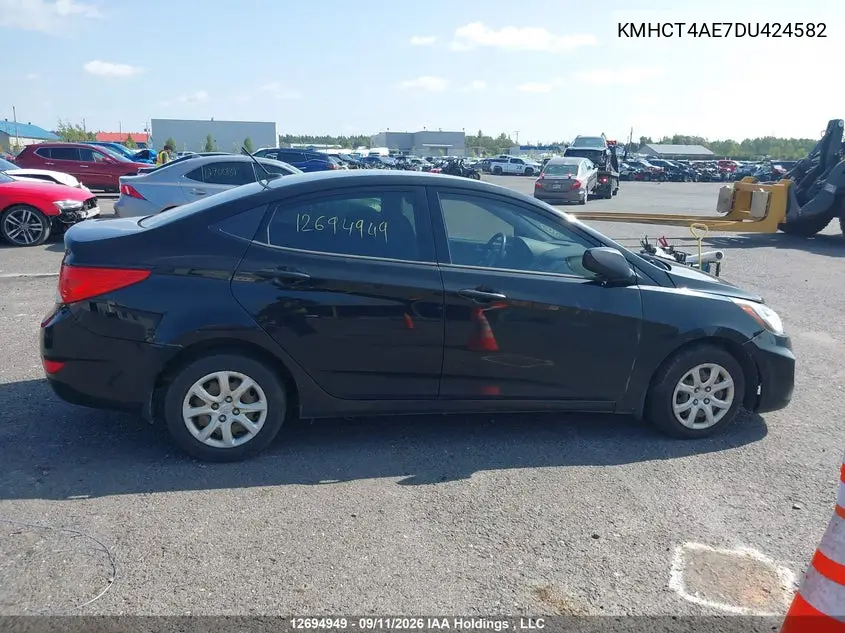 2013 HYUNDAI ACCENT VIN KMHCT4AE7DU424582 — фото 13