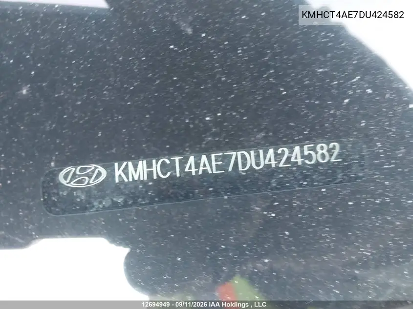 2013 HYUNDAI ACCENT VIN KMHCT4AE7DU424582 — фото 19