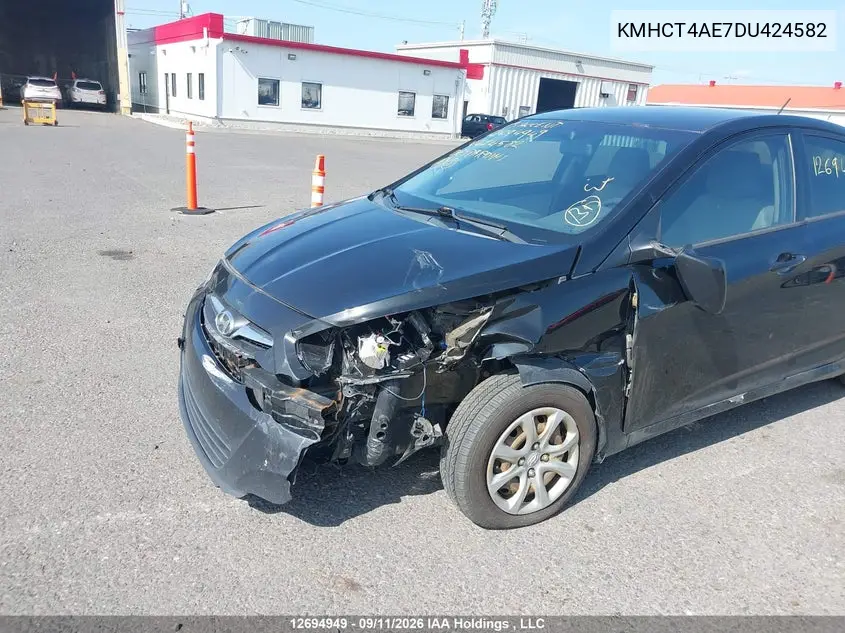 2013 HYUNDAI ACCENT VIN KMHCT4AE7DU424582 — фото 6