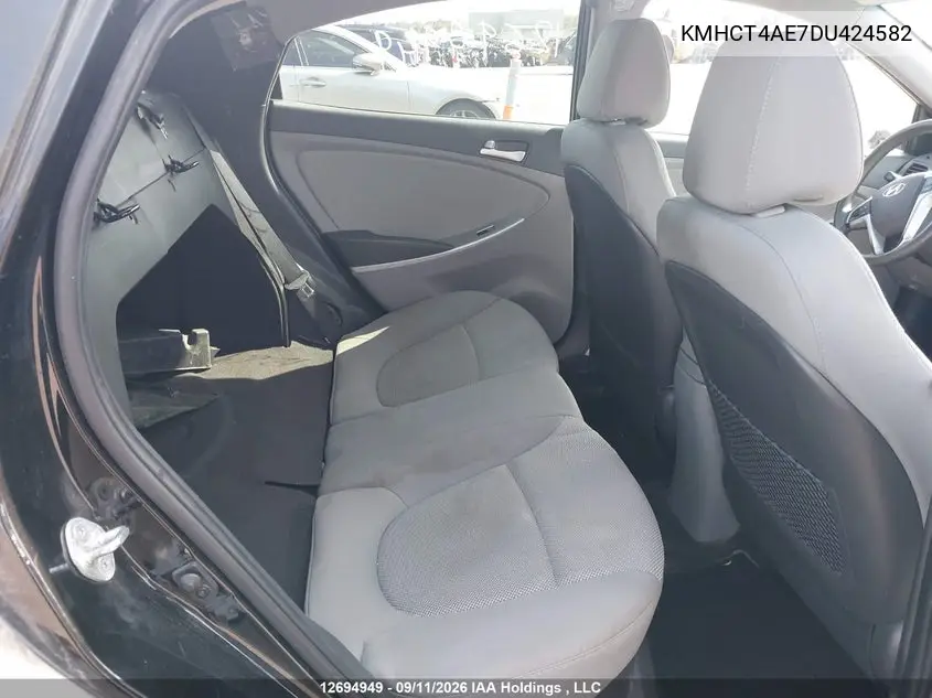 2013 HYUNDAI ACCENT VIN KMHCT4AE7DU424582 — фото 8
