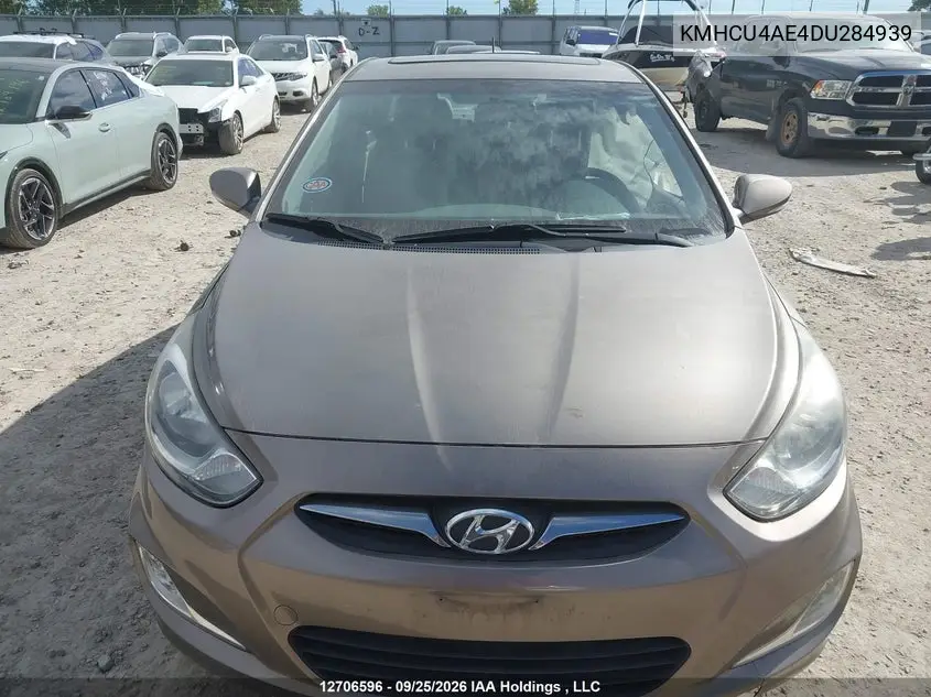 2013 HYUNDAI ACCENT VIN KMHCU4AE4DU284939 — фото 12