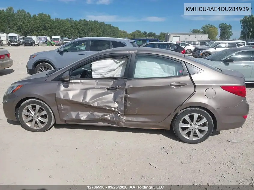 2013 HYUNDAI ACCENT VIN KMHCU4AE4DU284939 — фото 14
