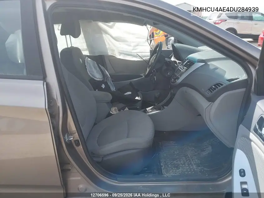 2013 HYUNDAI ACCENT VIN KMHCU4AE4DU284939 — фото 5