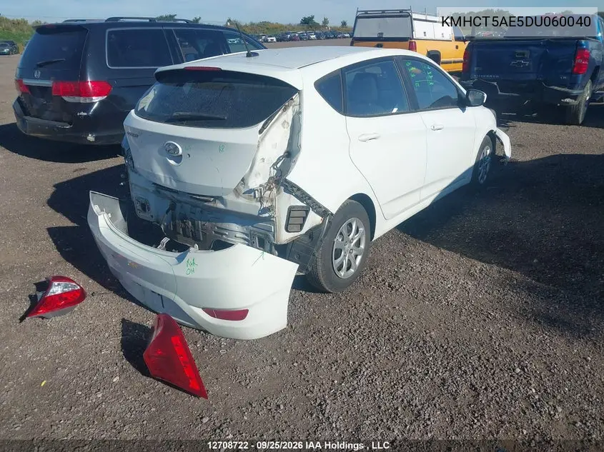 2013 HYUNDAI ACCENT VIN KMHCT5AE5DU060040 — фото 4