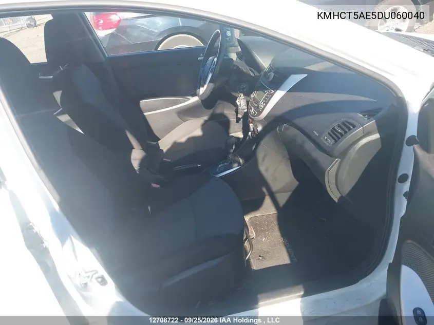 2013 HYUNDAI ACCENT VIN KMHCT5AE5DU060040 — фото 5