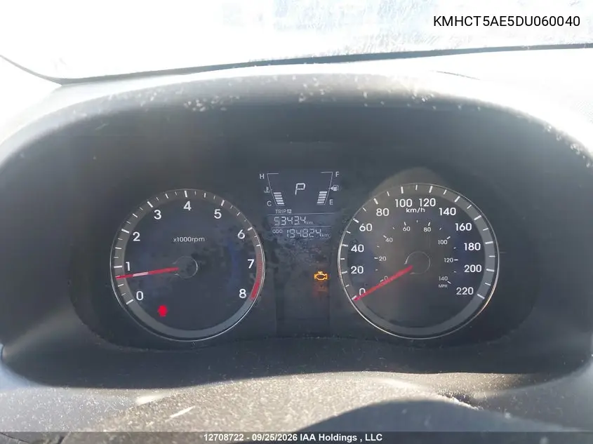 2013 HYUNDAI ACCENT VIN KMHCT5AE5DU060040 — фото 7