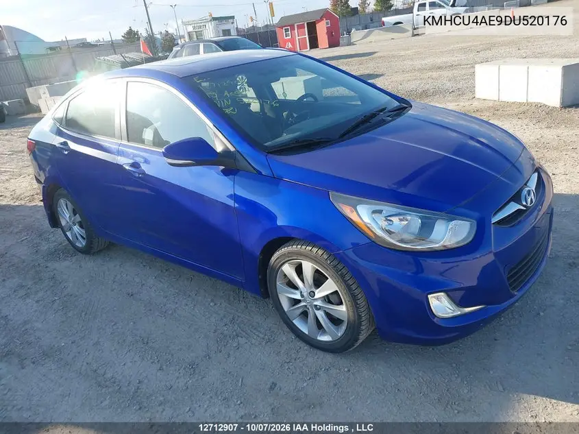 HYUNDAI ACCENT 2013, VIN KMHCU4AE9DU520176