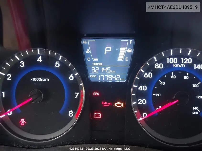 2013 HYUNDAI ACCENT VIN KMHCT4AE6DU489519 — фото 16