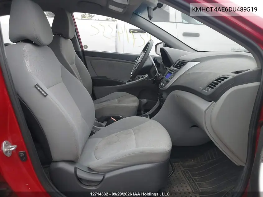 2013 HYUNDAI ACCENT VIN KMHCT4AE6DU489519 — фото 5
