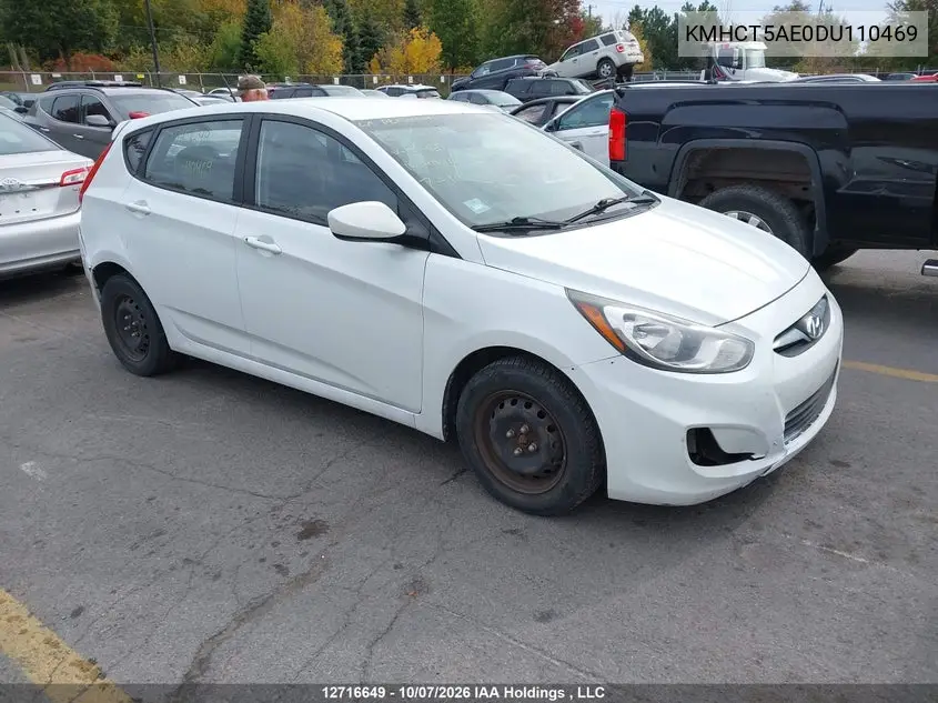 HYUNDAI ACCENT 2013, VIN KMHCT5AE0DU110469