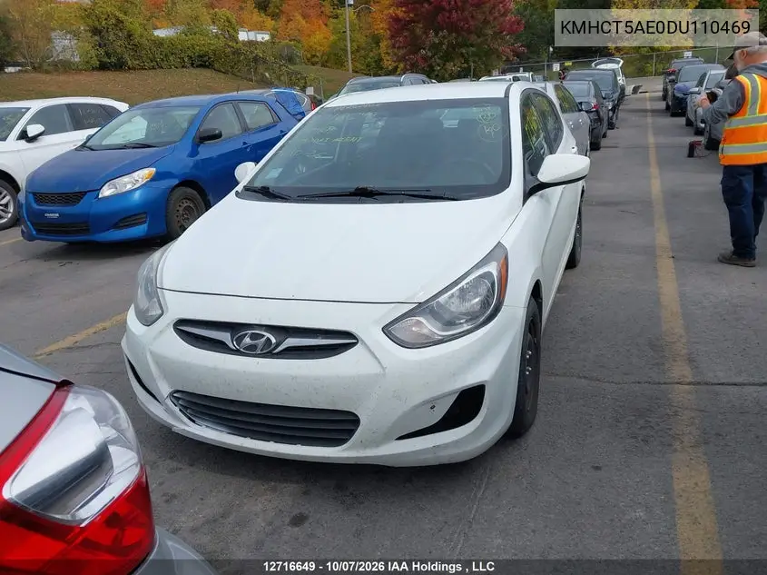 2013 HYUNDAI ACCENT VIN KMHCT5AE0DU110469 — фото 12