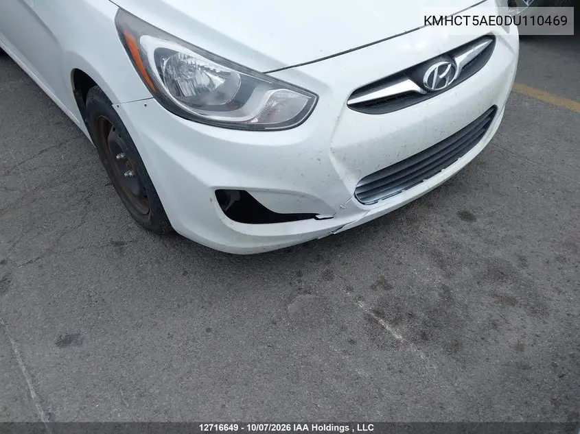 2013 HYUNDAI ACCENT VIN KMHCT5AE0DU110469 — фото 6