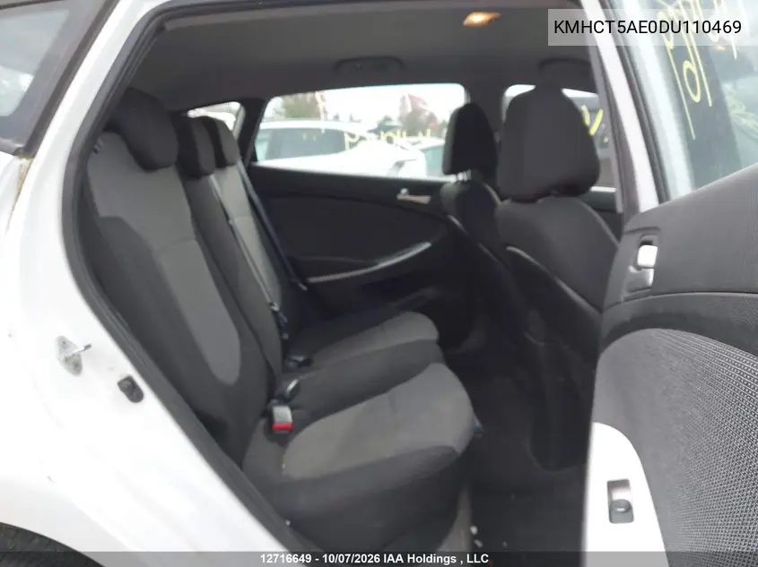 2013 HYUNDAI ACCENT VIN KMHCT5AE0DU110469 — фото 8
