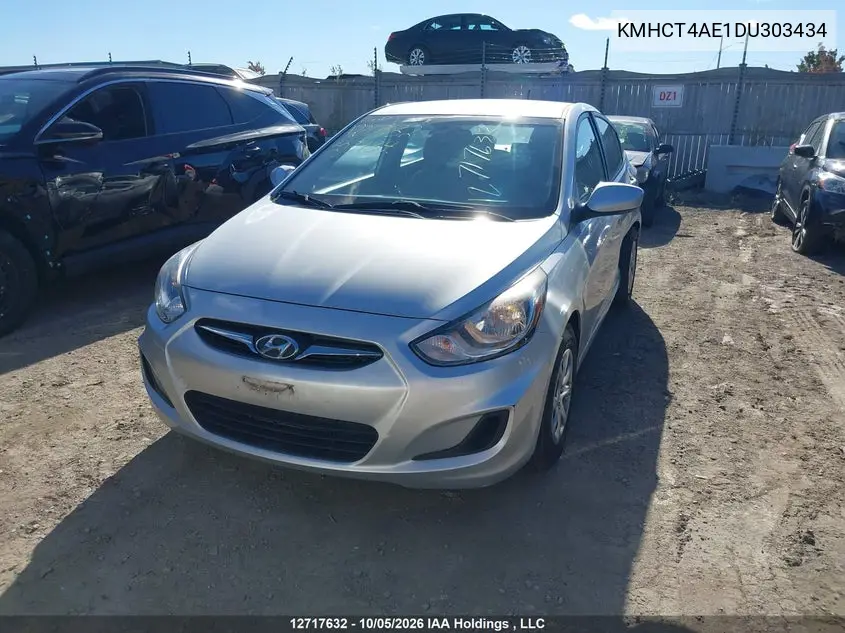 2013 HYUNDAI ACCENT VIN KMHCT4AE1DU303434 — фото 12