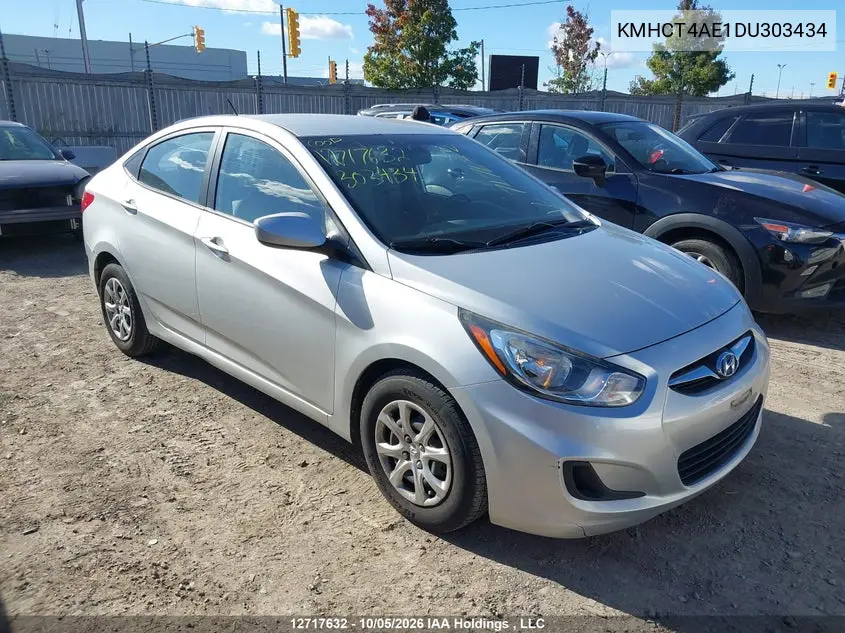 2013 HYUNDAI ACCENT VIN KMHCT4AE1DU303434 — фото 13
